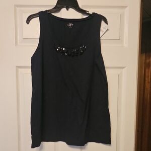 LOFT Women's Black Sleeveless Top